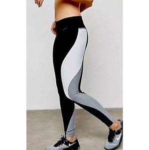 White And Black Gray Nike Leggings 